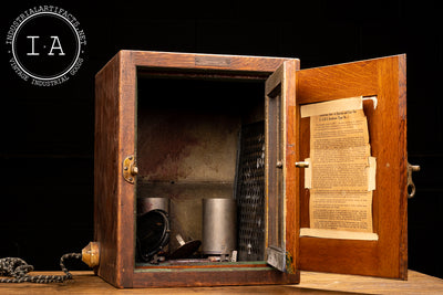 1917 Medical Incubator Cabinet