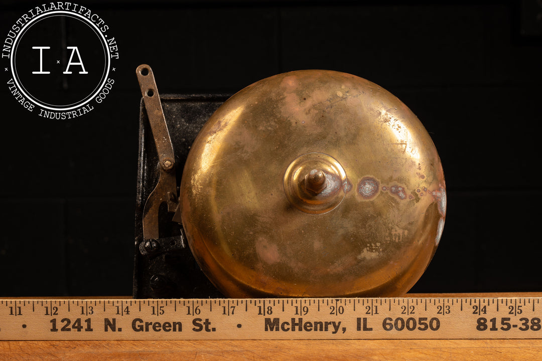 Antique Mounted Brass Boxing Ring Bell - Main Image