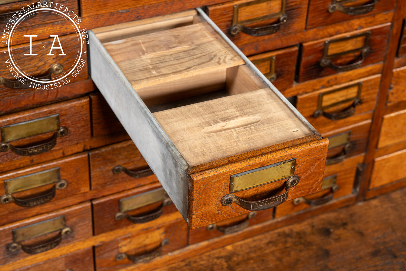 Massive Early 20th Century 266-Drawer Duluth Parts Cabinet