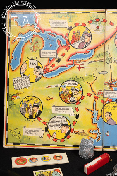 Dick Tracy Collectibles Lot - Crimestoppers Kit, Detective Game, and Vinyls