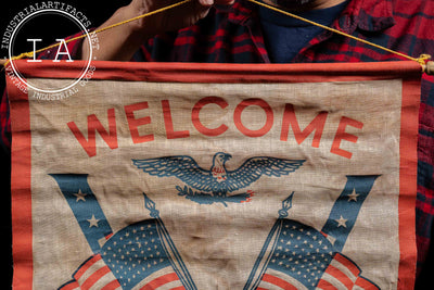 Vintage U.S. WWII-Era Homecoming Banner
