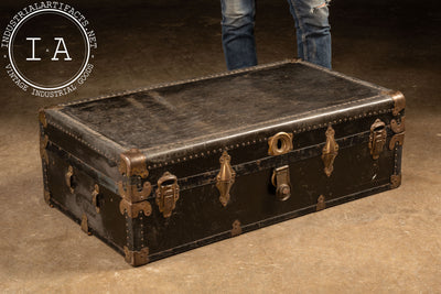 Antique Black Trunk