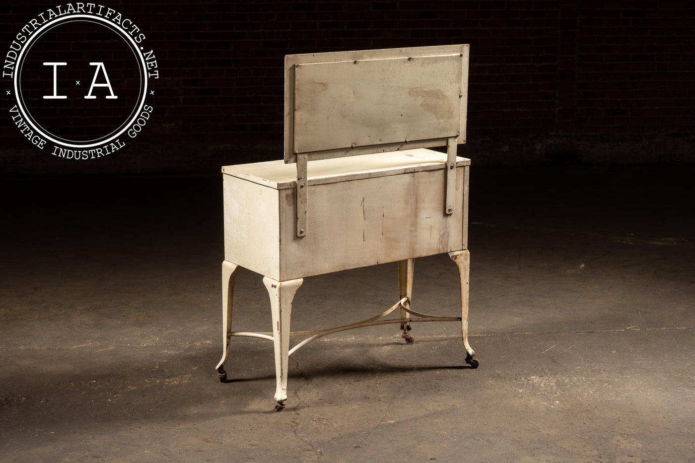 Early 20th Century Medical Sideboard Cabinet With Mirror