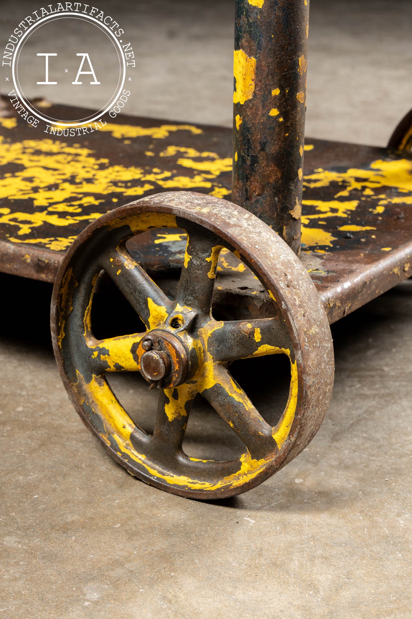 Original Industrial Steel Rolling Die Cart