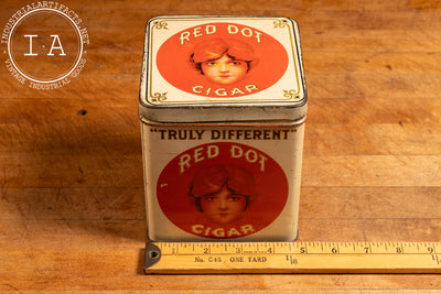 Vintage Red Dot Cigar Tin