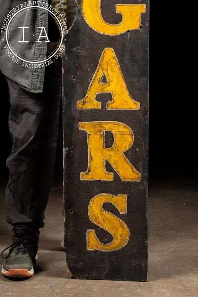 Antique "Cigars" Painted Wooden Sign
