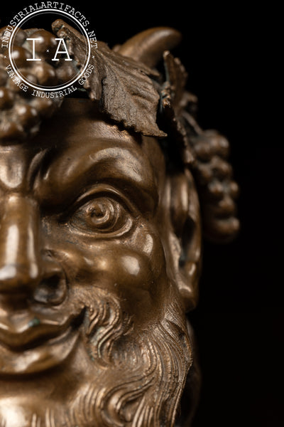 Late 19th Century Figural Roman-Inspired Satyr Inkwell