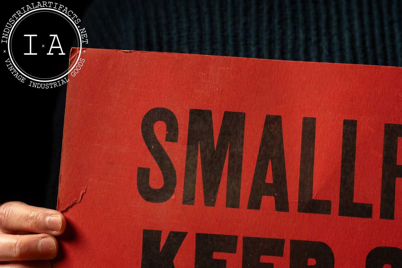 Vintage Cardstock Smallpox Quarantine Warning Sign