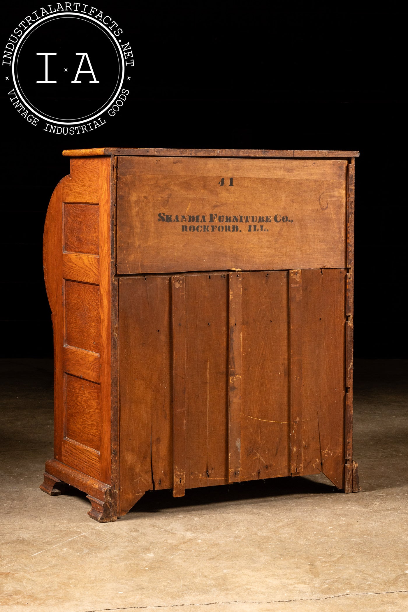 Early 20th Century Oak Roll-Top Secretary Desk