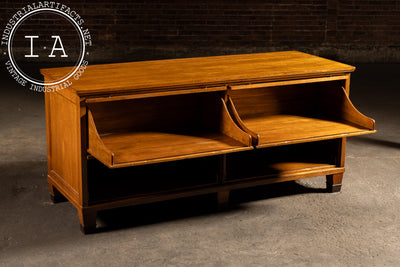 c. 1920 Arts and Crafts Barrister Kitchen Island