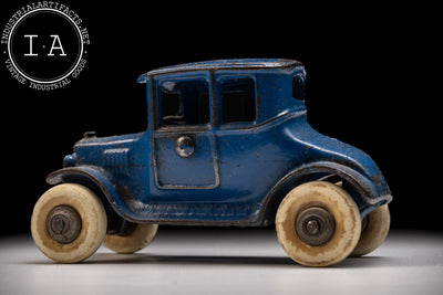 Antique Kilgore Cast Iron 5-Inch Model-T Coupe in Blue