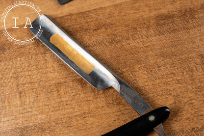 Early 20th Century Leather-Wrapped Straight Razor Case