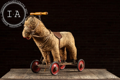 Antique Ride-On Plush Horse Toy