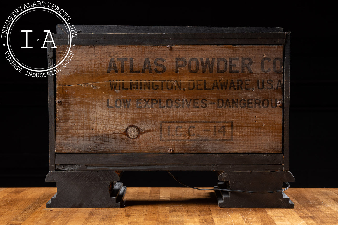 Underwood Portable Lighted Glass Sign