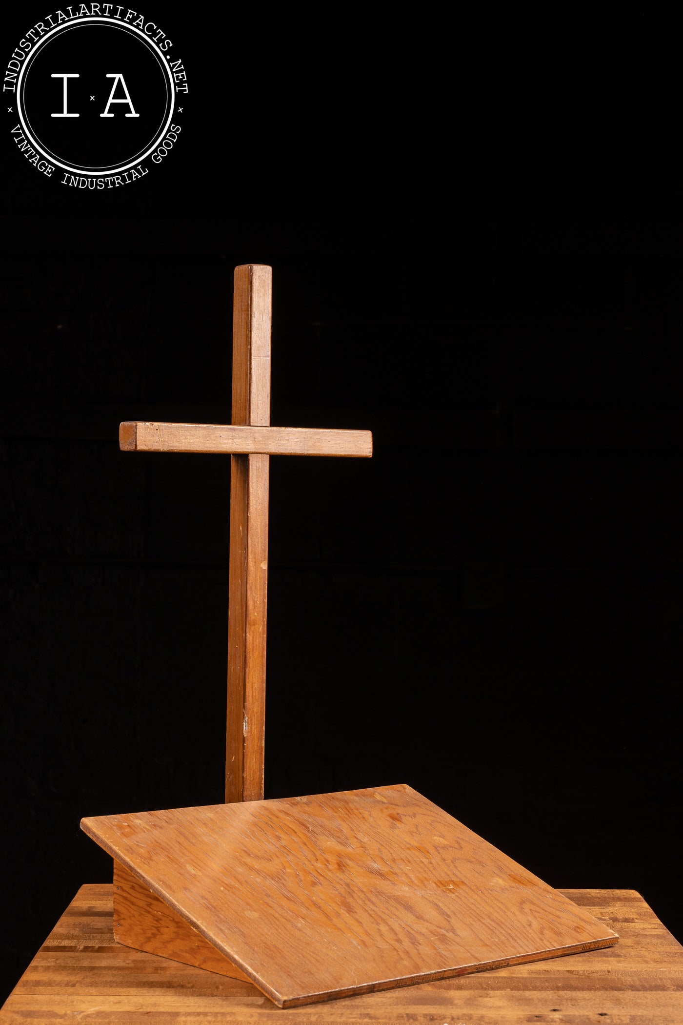 Vintage Wooden Funeral Pulpit
