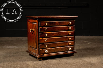 Vintage Wooden Side Table Cabinet