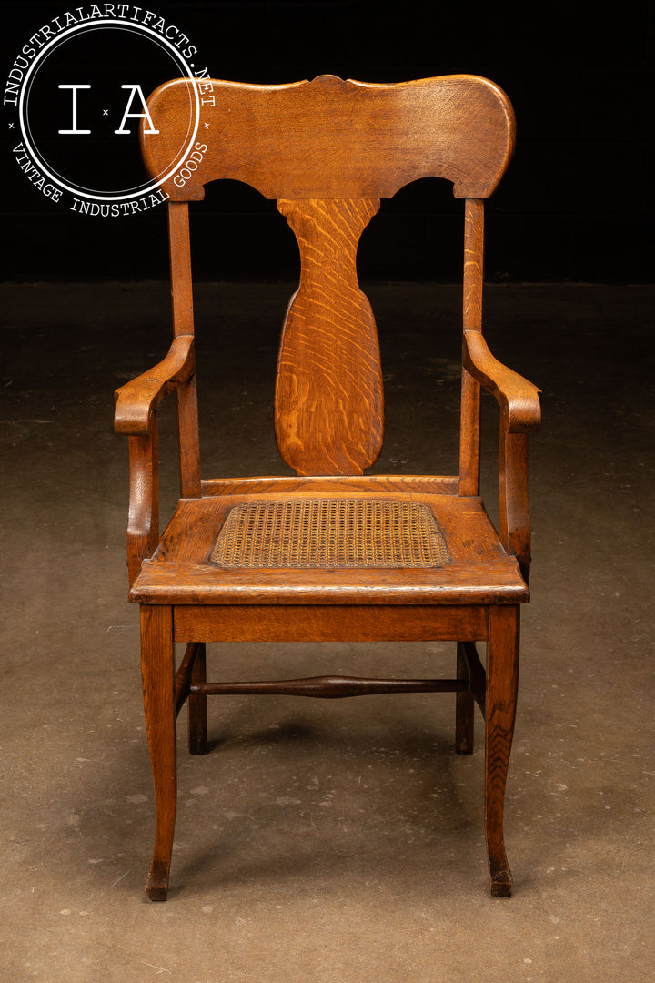 Antique Quarter-Sawn Oak Side Chair – Industrial Artifacts