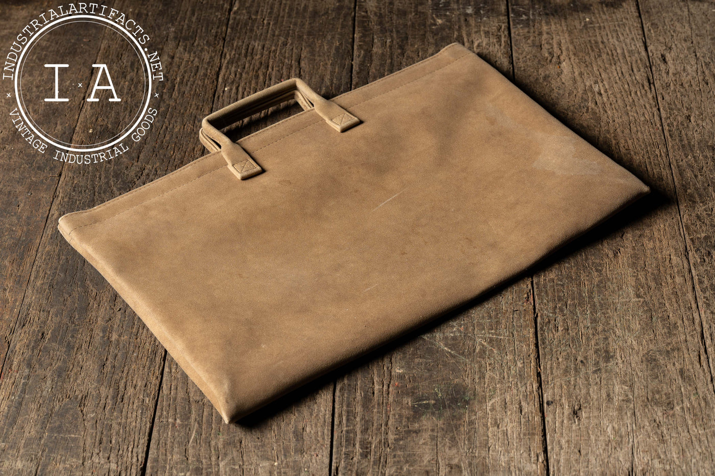 Vintage Embossed DeKalb Winged Corn Nubuck Portfolio