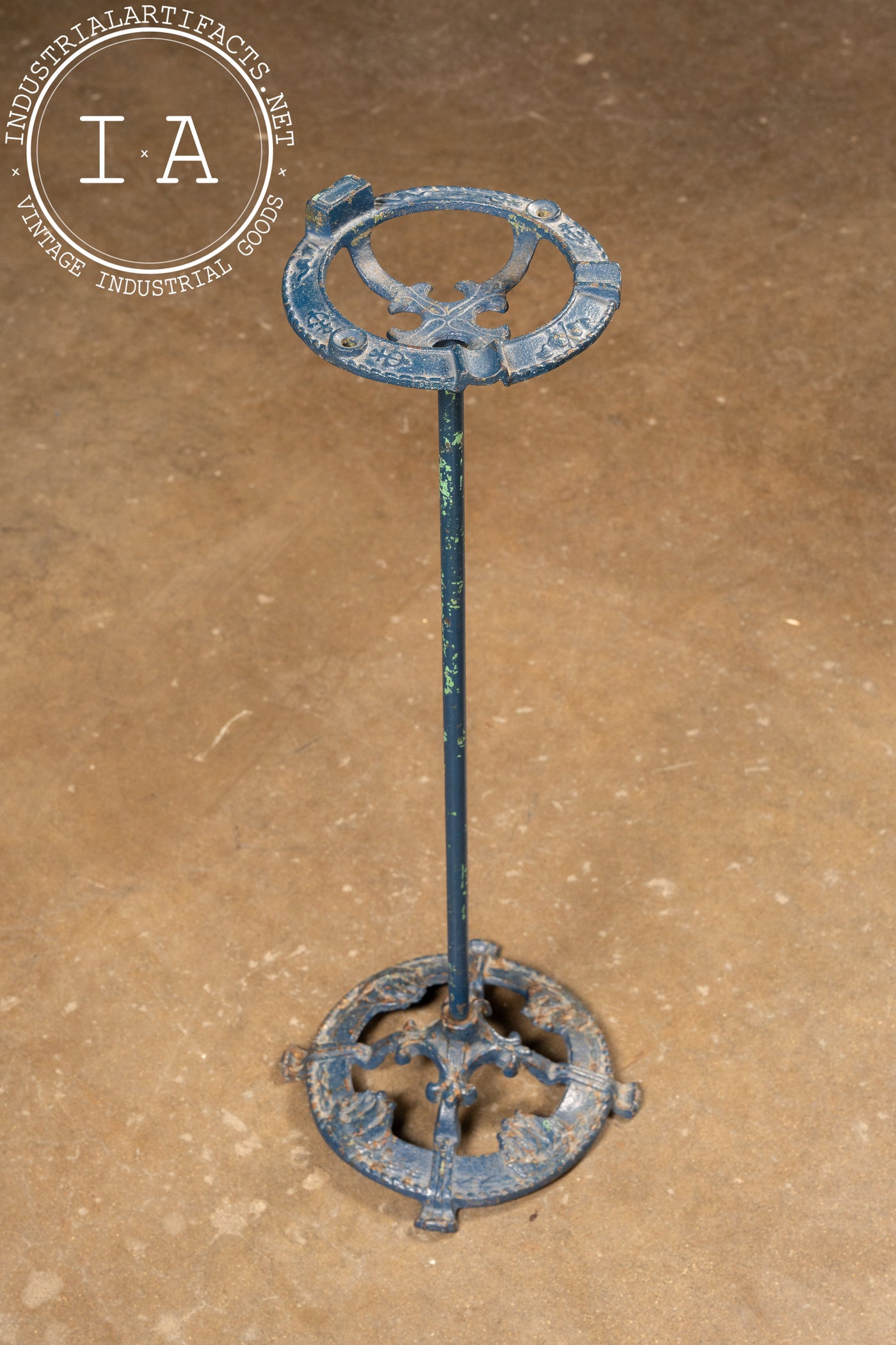 Early 20th Century Nautical Ashtray Stand in Blue