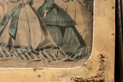 Framed Mid-1800s Fashion Plate