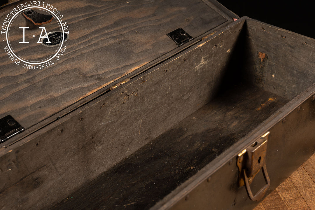 Early 20th Century Steel and Wood Tool Box – Industrial Artifacts