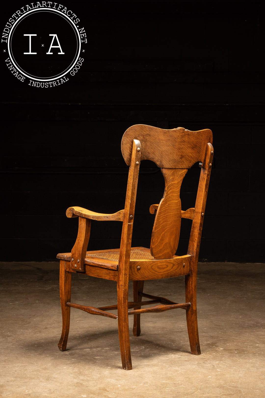 Antique Quarter-Sawn Oak Side Chair – Industrial Artifacts