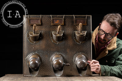 Antique Three-Option Coffee Bean Dispenser