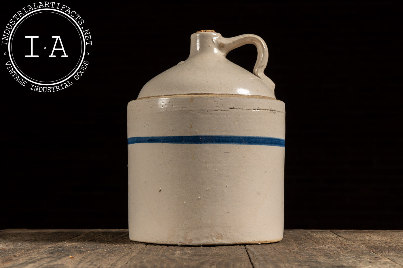 Early 20th Century 2-Gal. Stoneware Crock by Blue Band