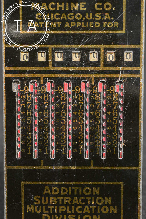 Antique Baby Calculator Pocket Adding Device