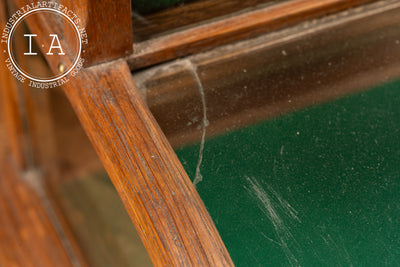 Antique Two Tier Curved Glass Countertop Display Case