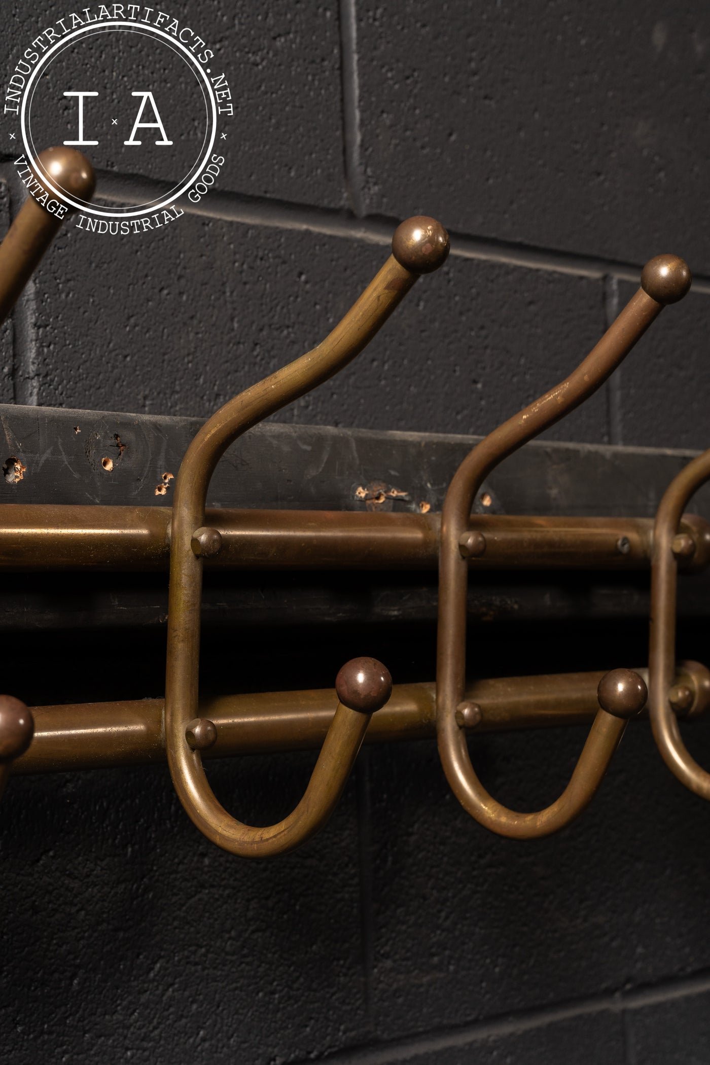 Antique Brass Coat Rack