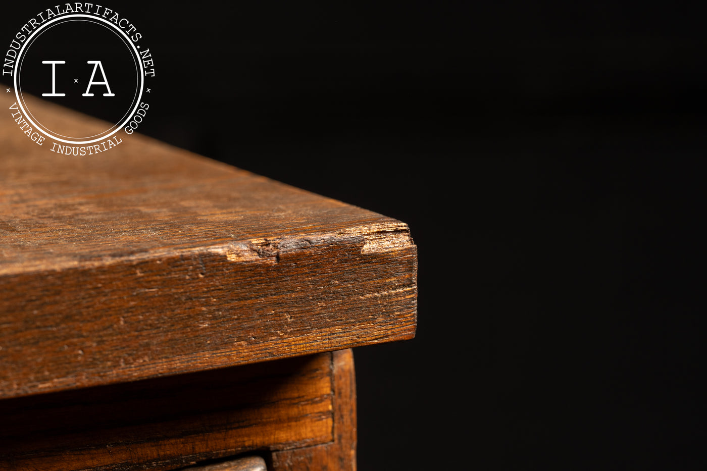 Antique Four-Stack Flat File Cabinet