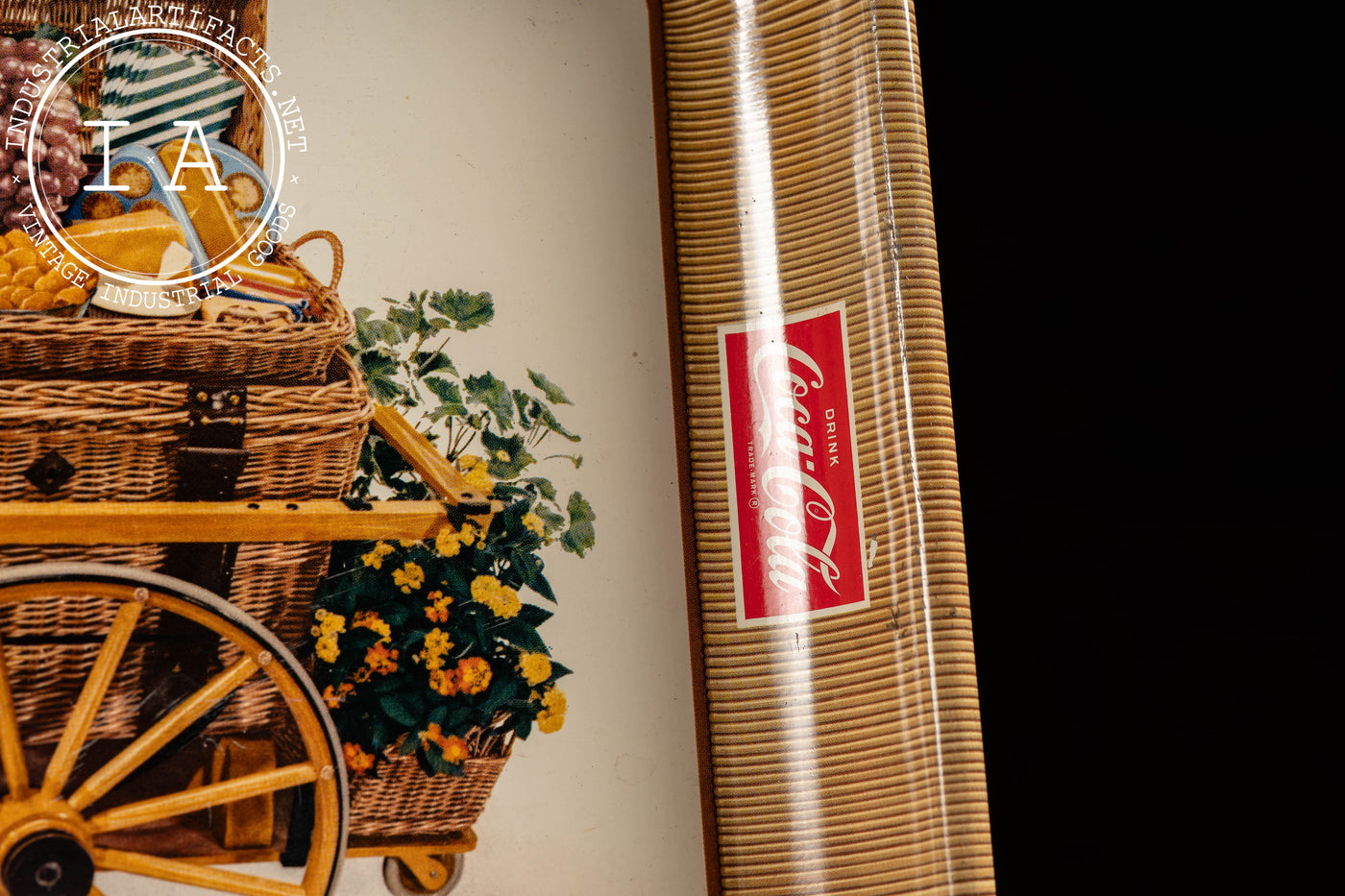 Vintage Coca-Cola Tin Litho Picnic Tray