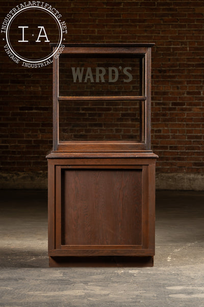Early 20th Century Ward’s Tip-Top Bread Oak Display Case