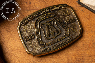 1989 Carpenters Union Commemorative Buckle