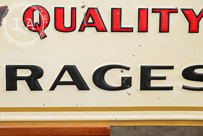 Vintage Cott Quality Beverages Embossed Tin Lithograph Sign