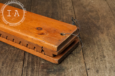 Antique Wooden Cigar Press Mold
