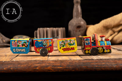 Vintage Comic Circus Tin Toy Train