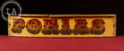 Early 20th Century "Ponies" Circus Panel