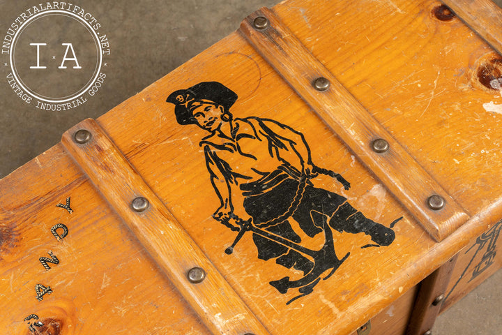 Vintage Pirate-Themed Chest by Strand/Hazel Novelty – Industrial