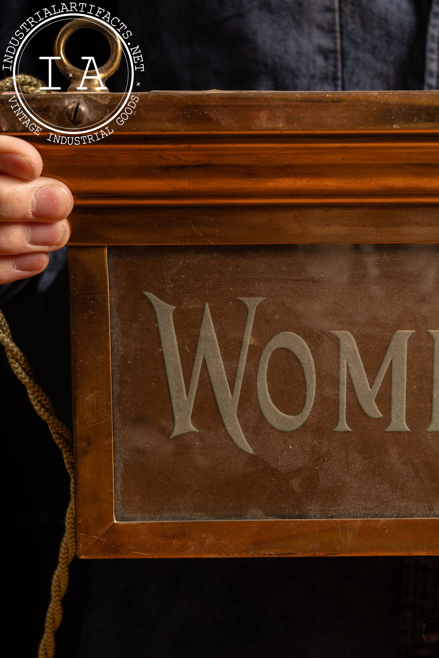 Early 20th Century Frink Polarlite Women's Room Sign