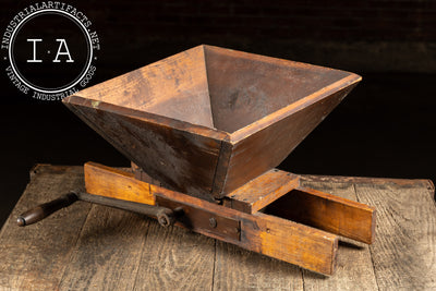 Antique Wooden Grape Crusher
