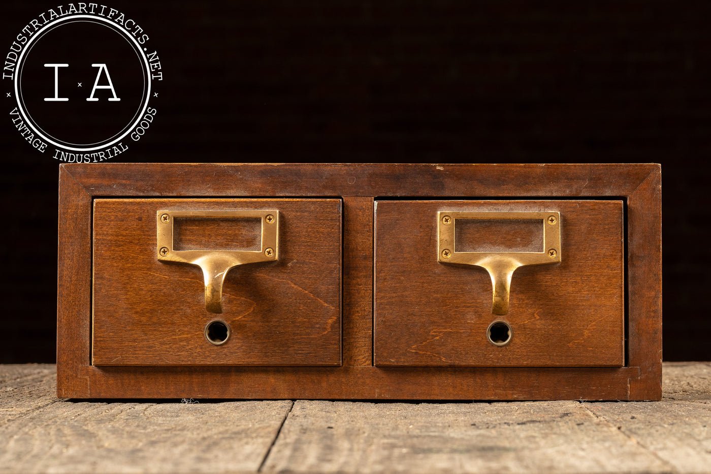 Small Wooden Desktop Card Catalog by Gaylord