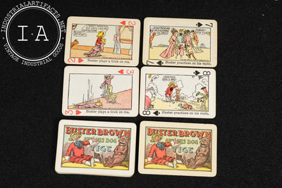 1900s Buster Brown Advertising Playing Cards with Case