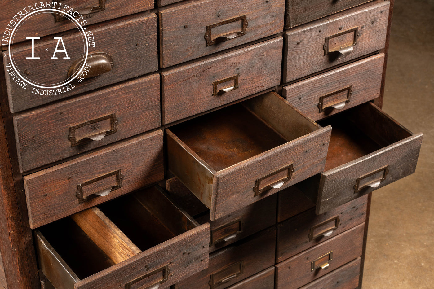 Antique 27-Drawer Apothecary Cabinet