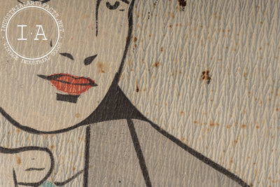 Early 20th Century Hand-Painted "F. L. Grant" Tin Ithaca Sign