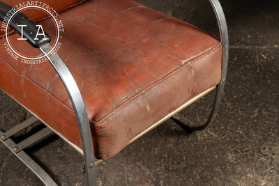 Vintage Chrome Springer Armchair by Wolfgang Hoffmann for Howell