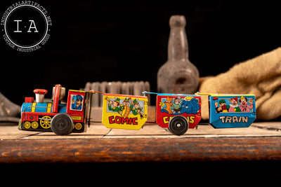 Vintage Comic Circus Tin Toy Train