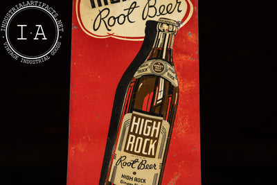 Vintage High Rock Root Beer 5¢ Tin Litho Sign