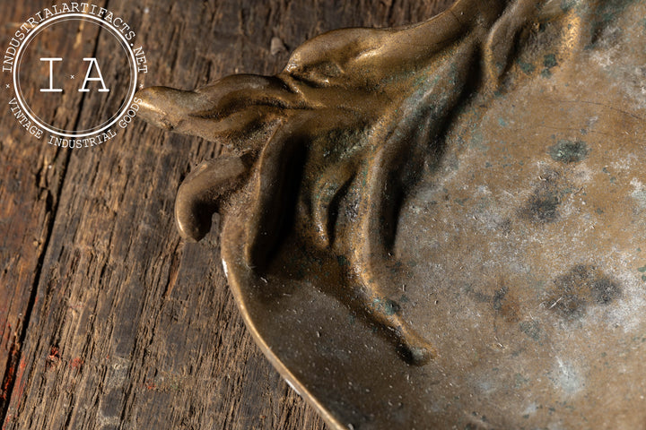 Vintage Cast Brass Horse Head Ashtray – Industrial Artifacts